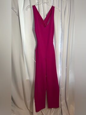 CRYSTAL SKY Hot Pink Jumpsuit size S